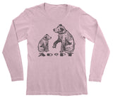 Long Sleeve Shirt Adopt Animal Rescue in Pink