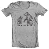 Adopt Dogs Animal Rescue Fundraiser Shirt in Grey