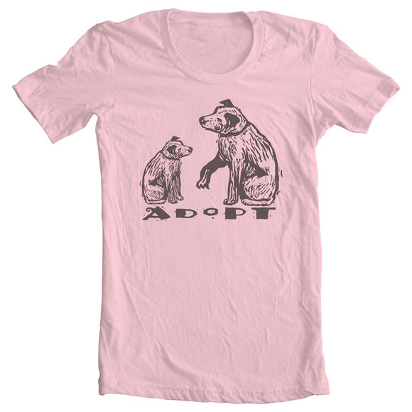 Adopt Dogs Animal Rescue Fundraiser Shirt in Pink