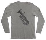 Bari Horn Long Sleeve grey Shirt