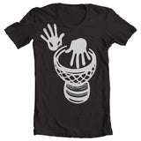 Djembe Drum Shirt in Black Gifts for Drummers by Smart Gifts Company