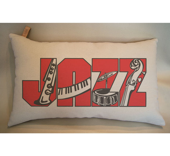 Unusual Gifts for Jazz Lovers Canvas Pillow by SmartGiftsCompany.com