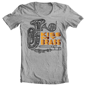Kiss My Brass Cool Shirt Marching Band-Detail Image