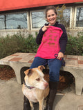Animal Rescue Volunteer with a dog And our Rescue Shirts