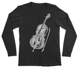 Cello Gifts for Cellist Black Long Sleeve Shirt Super Soft Bella Canvas Shirt Youth Unisex Men's Sizes