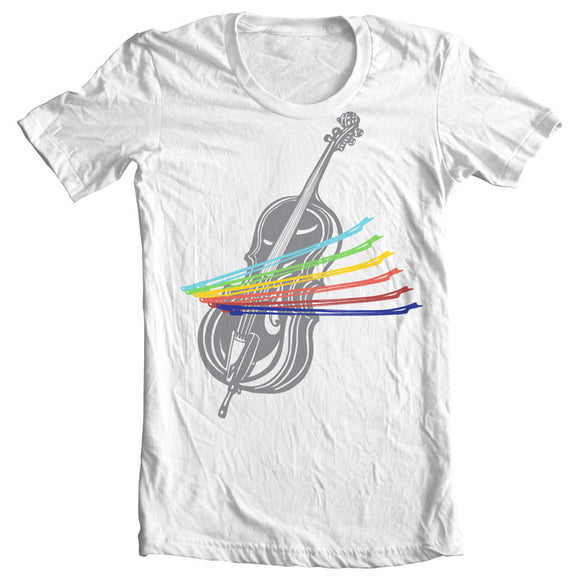 Cello instrument T-shirt in White